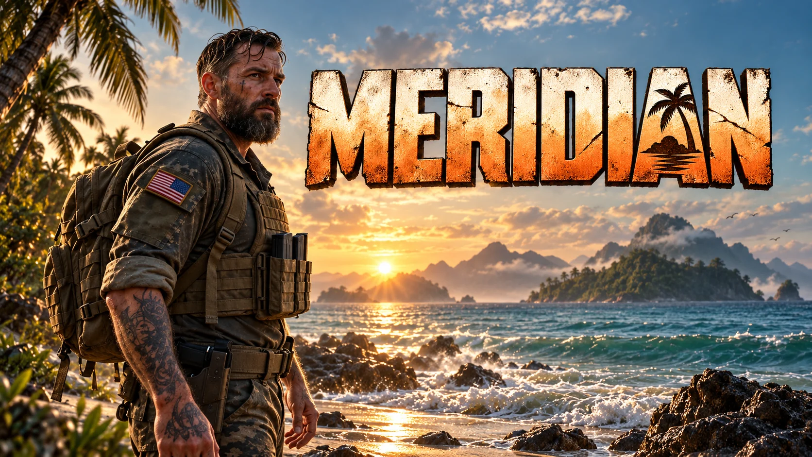 Meridian survival game key art